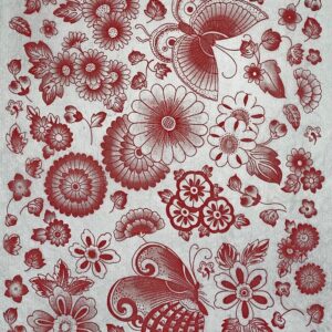 Mini - Butterflies Red