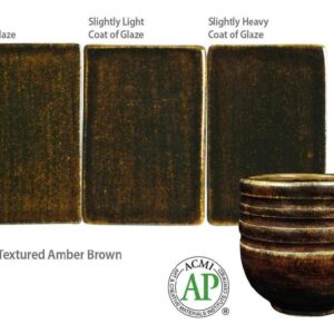 Textured Amber Brown