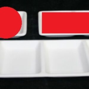 Rectangle 4 Section Tray - Earthenware